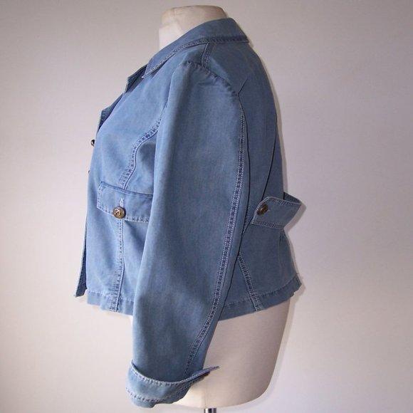 L'AUTRE CHOSE Denim Double Breasted Jacket 44 8 - Picture 2 of 3